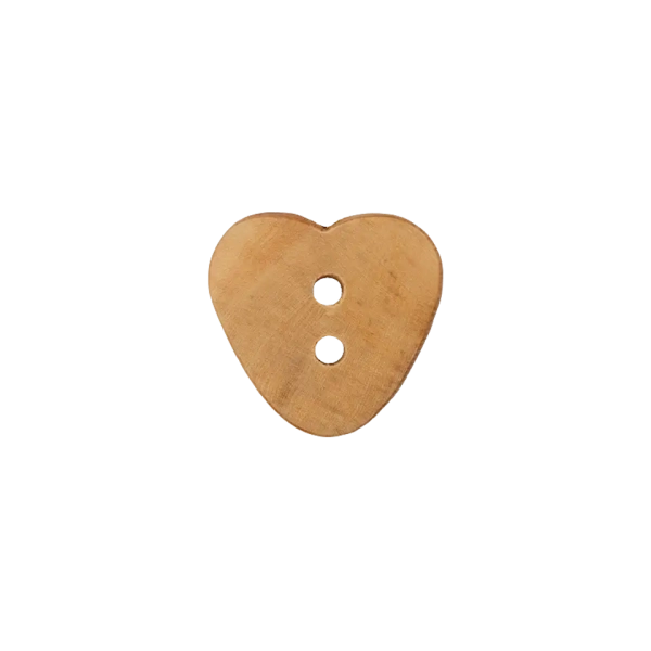 Holzknopf Herz 15mm