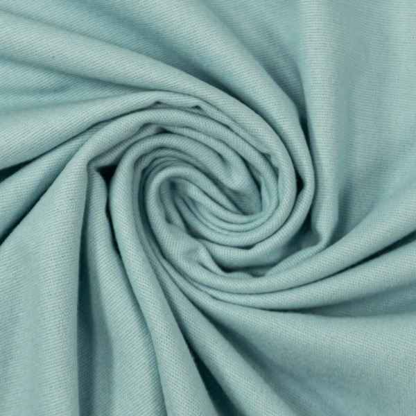 Flanell Baumwolle Uni hellblau