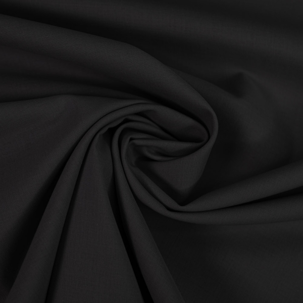 Voile Batist Baumwolle schwarz