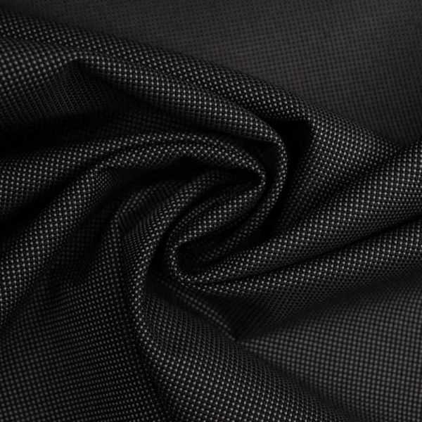 Lounge Outdoorstoff wasserdicht melange schwarz