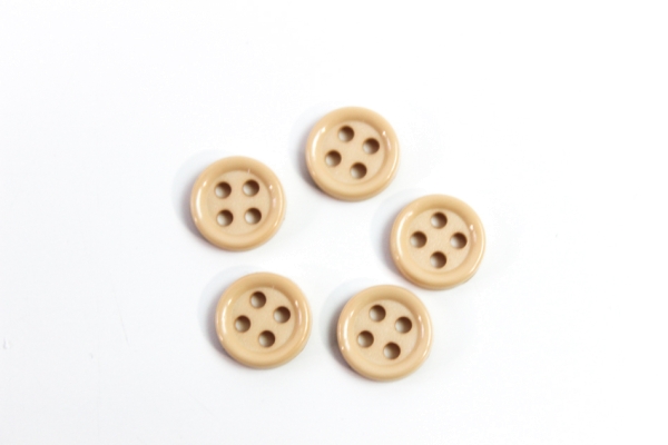 Hemd oder Blusenknopf 11 mm sand
