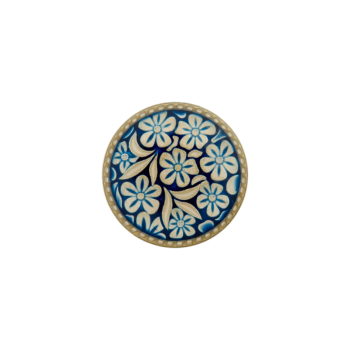 Prym Metallknopf Flower 23mm marine