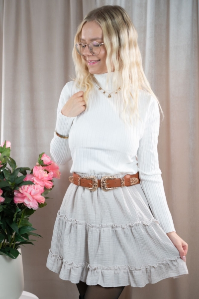 Rollkragen Pullover Alissa creme