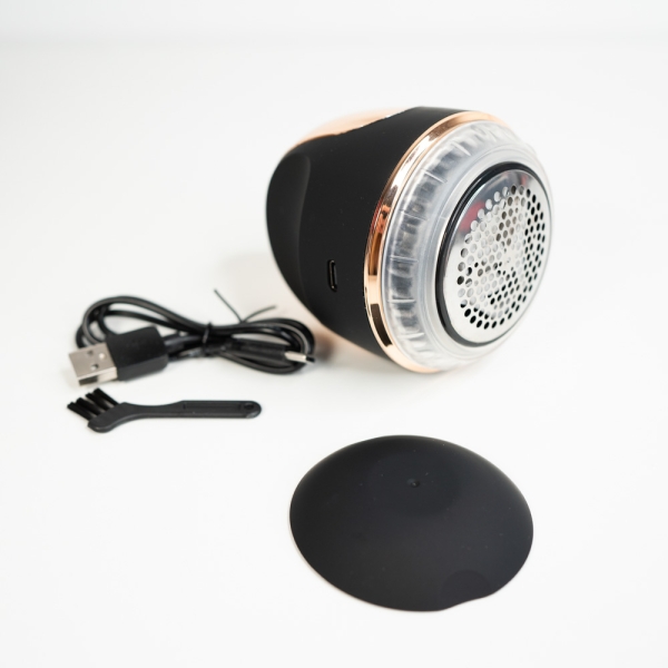 Fusselrasierer mit Akku schwarz-bronze