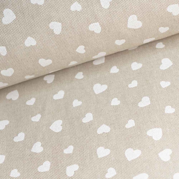 Canvas Herzen weiß
