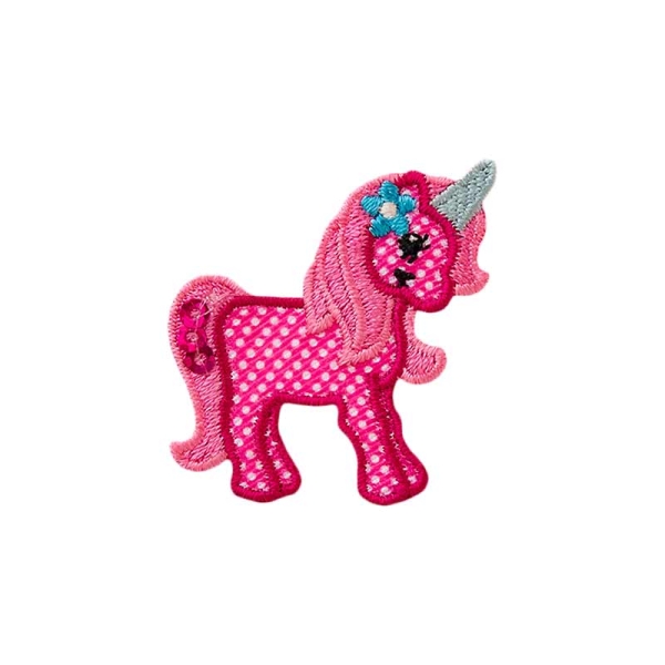 Applikation Einhorn pink