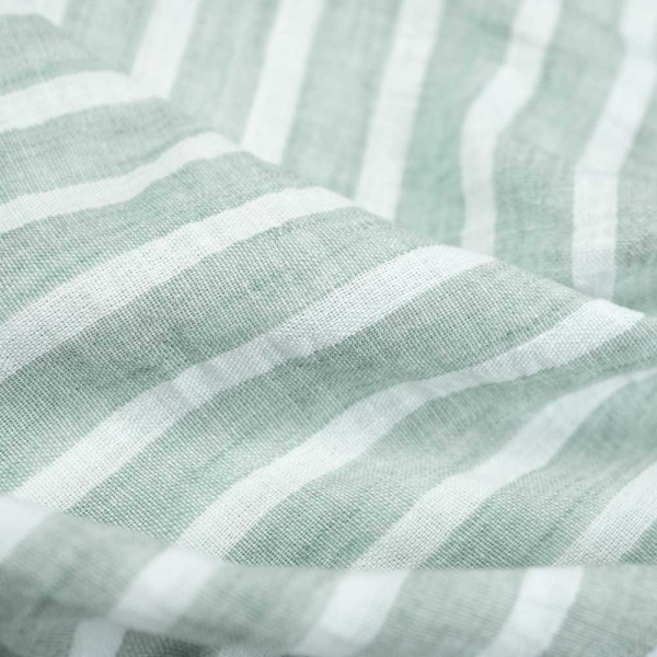 Webware Leinen-Look Streifen salbei