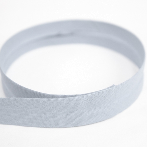 Schrägband vorgefalzt hellgrau