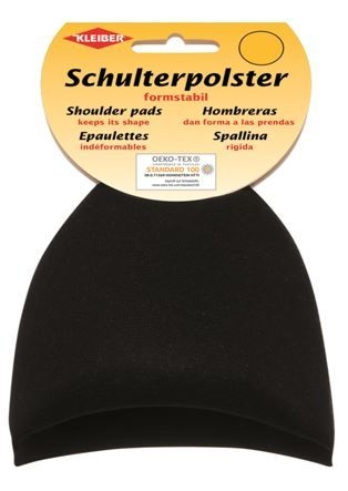 Kleiber Schulterpolster Halbmond schwarz