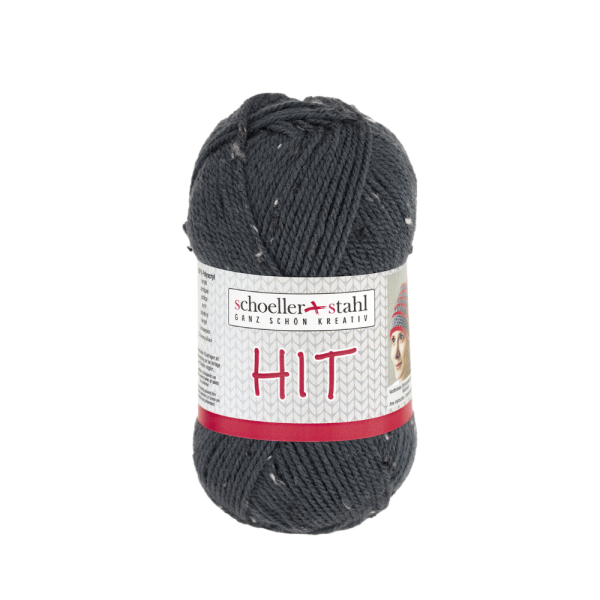 Schoeller + Stahl HIT Strickwolle tweed jeansblau dunkel