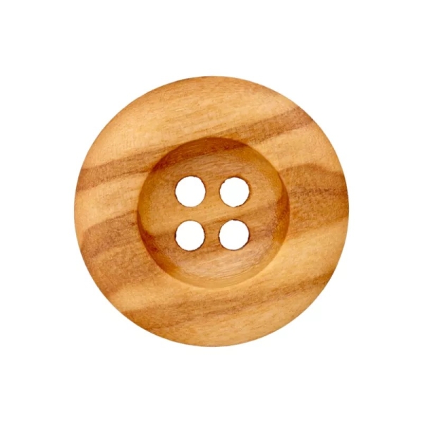 Holzknopf rund mit 23mm beige