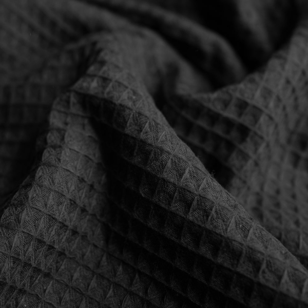 Waffelpiqué schwarz