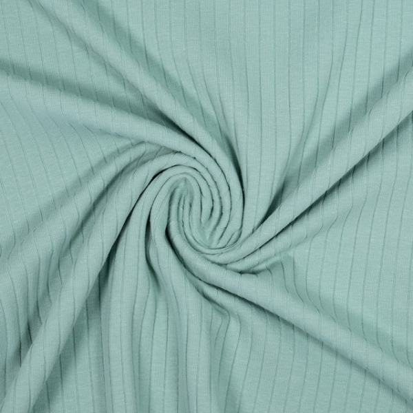 Ripp Baumwolljersey dusty mint