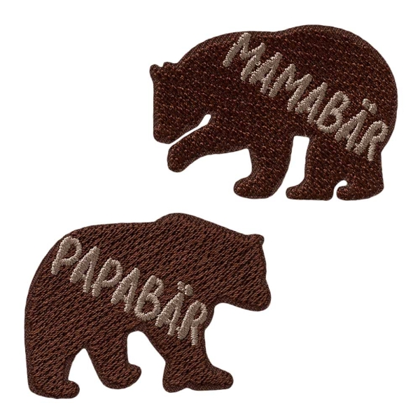 Applikation Mama+Papa Bären