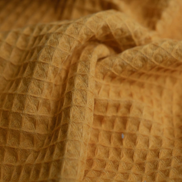 Waffelpiqué senfgelb