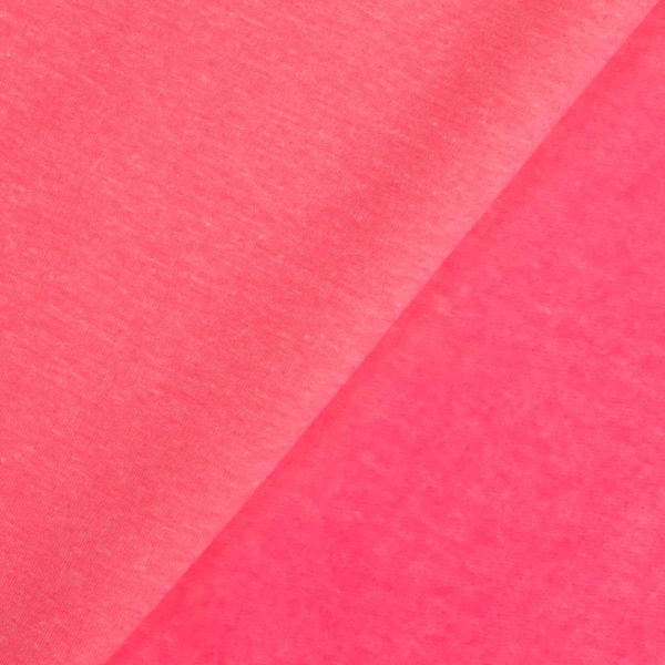 Winter Sweat Soft Brushed Clara meliert neon pink