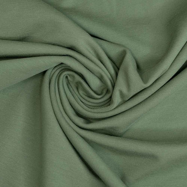 Baumwolljersey Uni Lena khaki