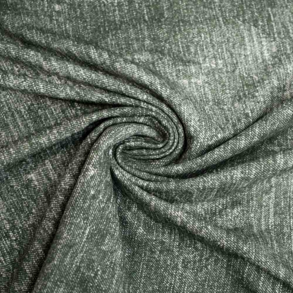 French Terry Sweat Jeanslook khaki