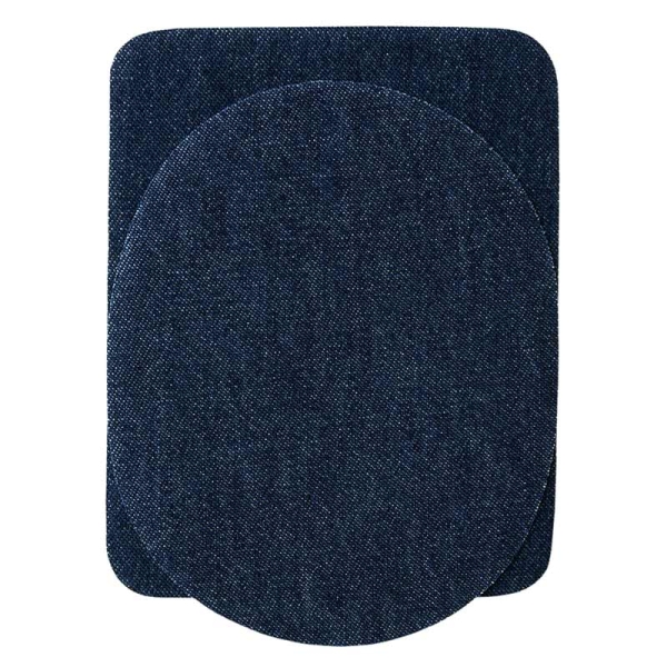 Applikation Stoffflicken dunkelblau