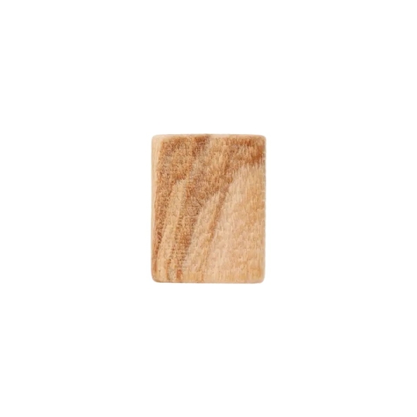 Holz Kordelende 10mm eckig