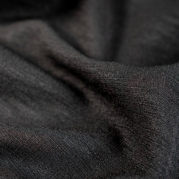 Viskose Leinen Look schwarz