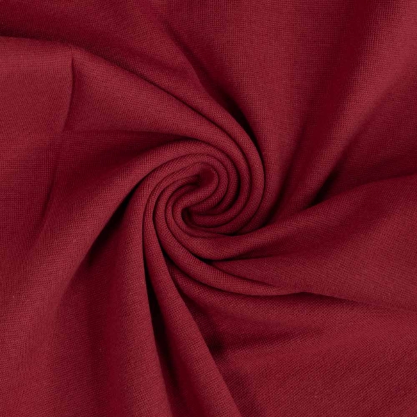 50cm Zuschnitt Feinstrick Bündchen bordeaux