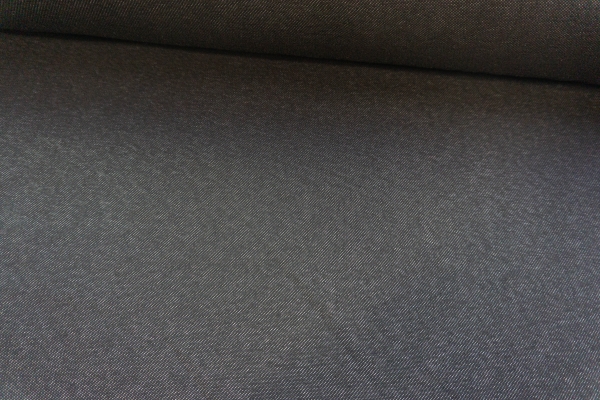 Alpenfleece Sweat Jeanslook Uni schwarz Ökotex 100