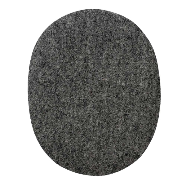 Applikation Stoffflicken dunkelgrau