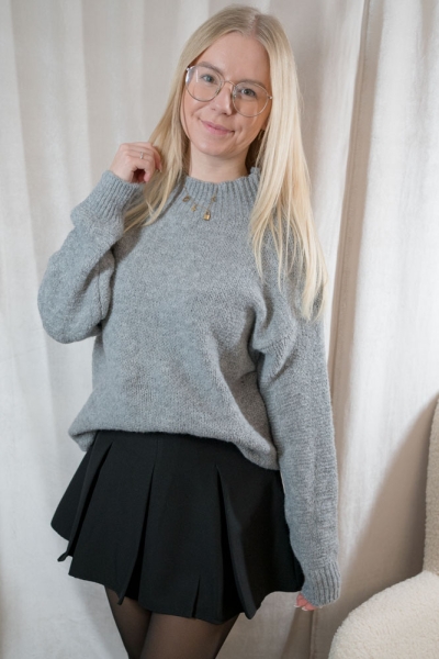 Turtleneck Pullover Tilda grau