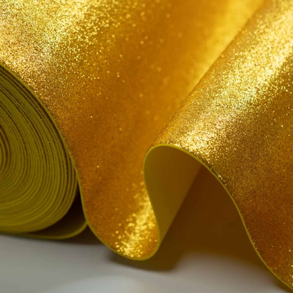 Glitzer Moosgummi Goma Eva 2mm gold