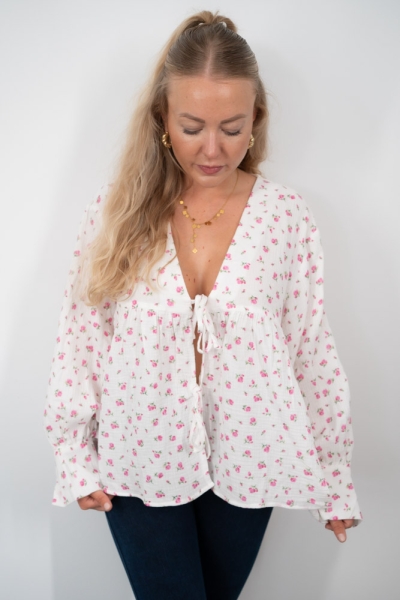 Musselinbluse Rosie ecru S/M