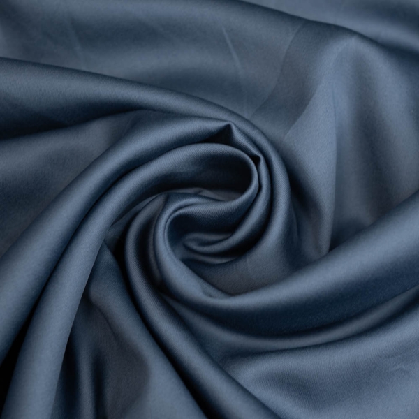 Baumwollsatin Luxury Soft jeansblau