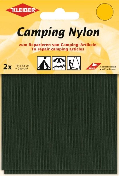 Kleiber Applikation Klebeflicken Camping Nylon khaki
