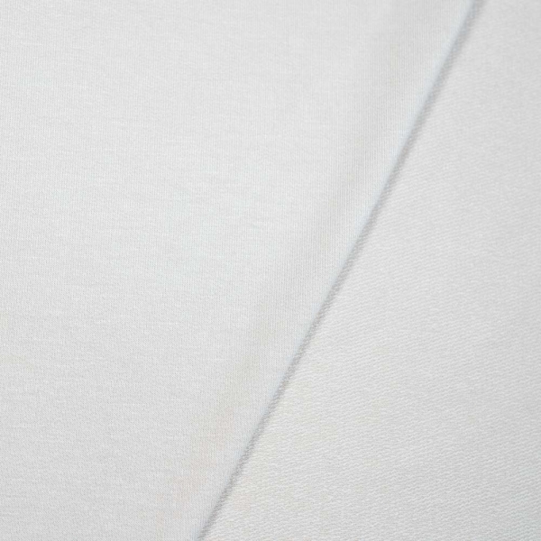 Viskose Sweat Viola weiß