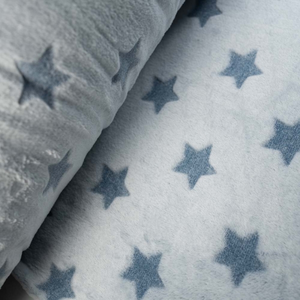 Wellnessfleece Stern jeansblau