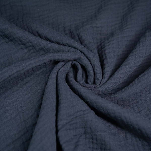 Bio Musselin SCHWER Triple Gauze navy