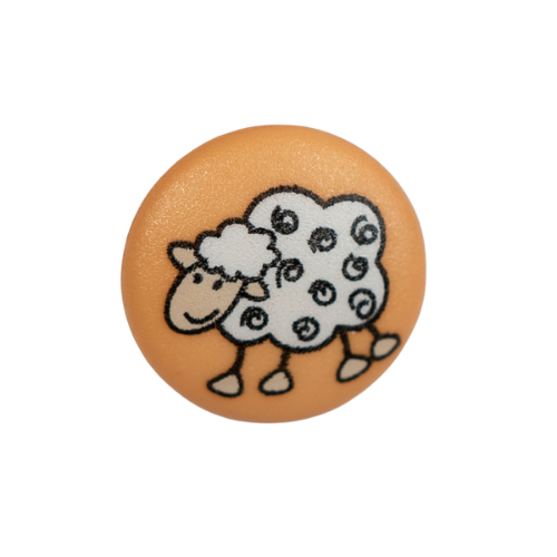 Prym Kinderknopf Schaf 15mm orange