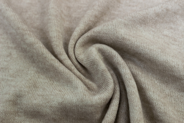 Strick-Jersey Pashminastyle beige melange Ökotex 100