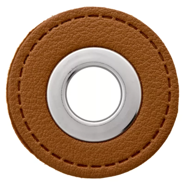 Lederimitat Ösenpatch 32mm rehbraun