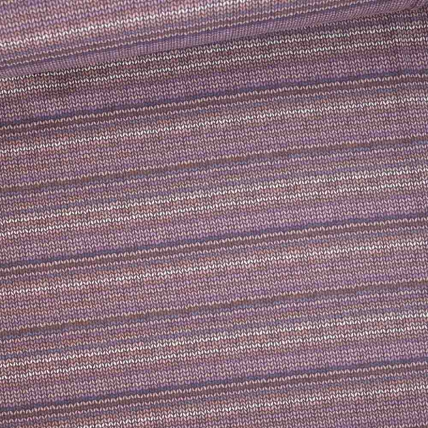 Baumwolljersey Strick-Optik beere