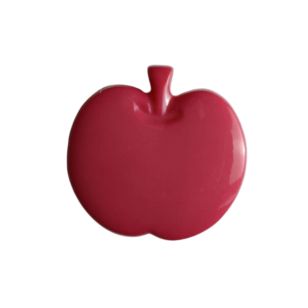 Kinderknopf Apfel 14mm pink