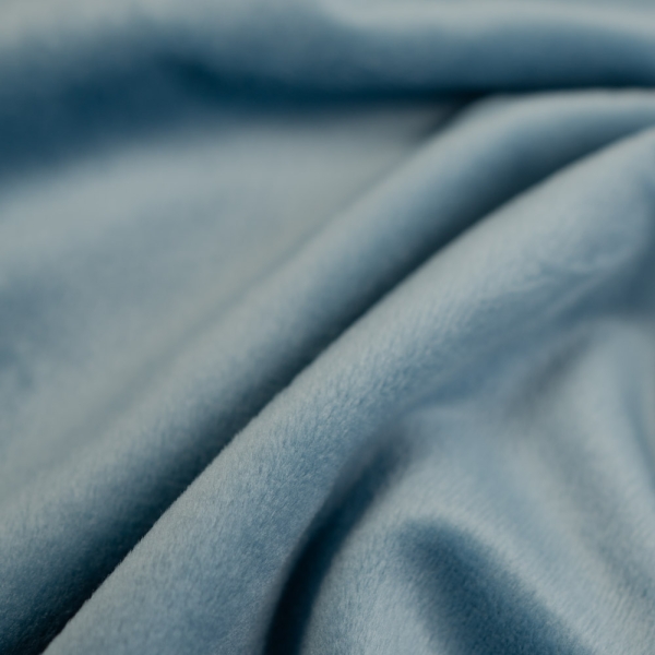 Velours Fleece jeansblau