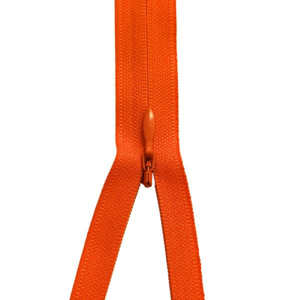 YKK nicht teilbarer Reißverschluss nahtverdeckt orange 60cm