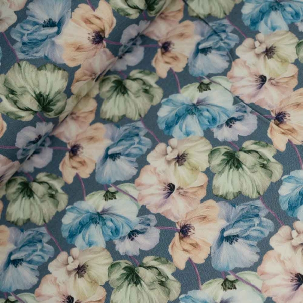 Bamboo Jersey Pfingstrose jeansblau