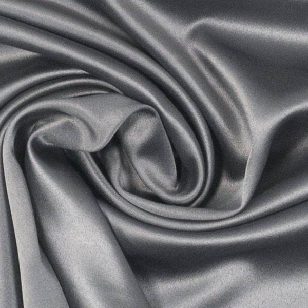 Satin Stretch Glänzend Uni anthrazit