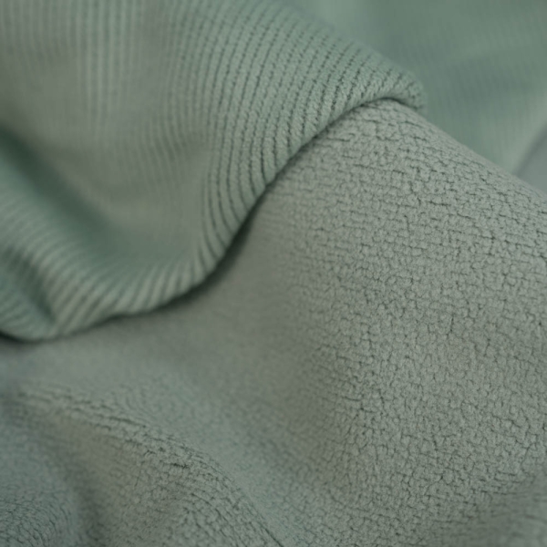 Cord Doubleface mit Fleece Innenseite salbei