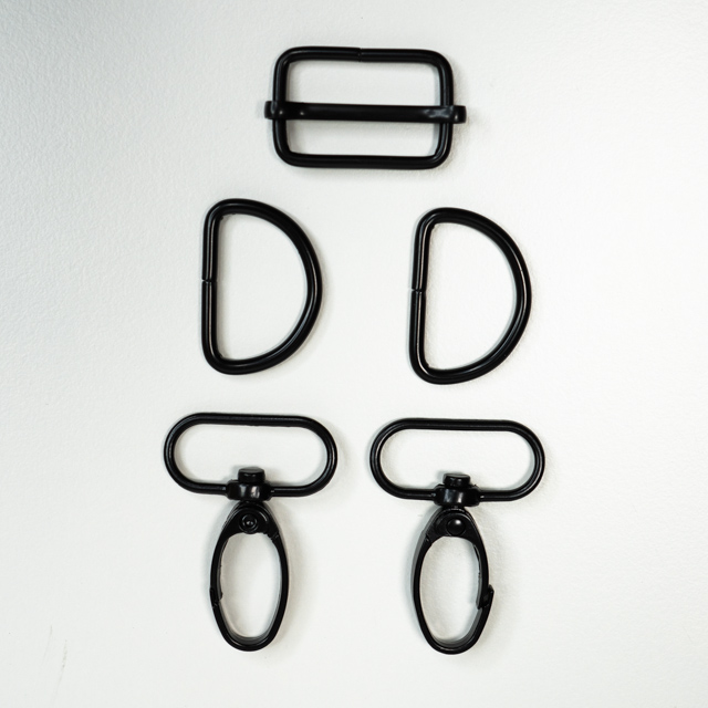 VELOX Karabiner D-Ring Altgold 19,5mm - 5er Set Zamak Für Taschen & Schmuck