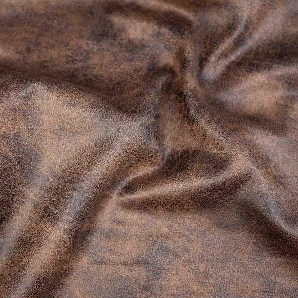 Kunstleder Vintage Look braun