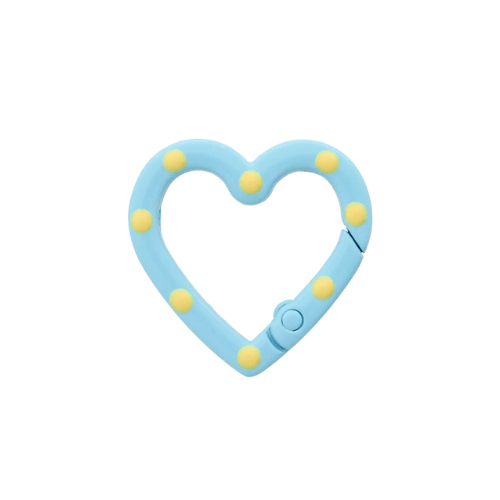 Prym Karabinerhaken Herz 19mm pastellblau