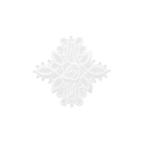 Applikation Häkelmandala Rose